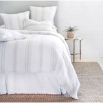 Jackson  Duvet Collection White/Ocean - Amethyst Home