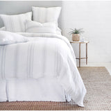 Jackson  Duvet Collection White/Ocean - Amethyst Home