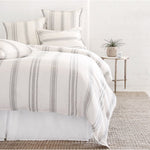 Jackson Duvet Collection Cream/Gray - Amethyst Home