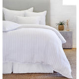 Blake Duvet Collection White/Ocean - Amethyst Home