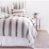 Jackson Duvet Collection Flax/Midnight - Amethyst Home