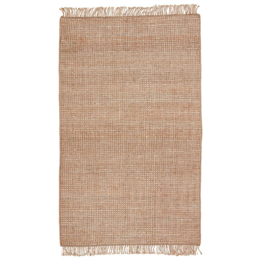 This Jaipur Living Naturals Lucia Sauza Area Rug, or NAL08, is a natural jute area rug offering a chunky weave foundation to transitional spaces. This casually elegant layer lends an earthy accent in a duo-toned ivory and beige colorway. The knotted fringe lends global charm to this handwoven design. 