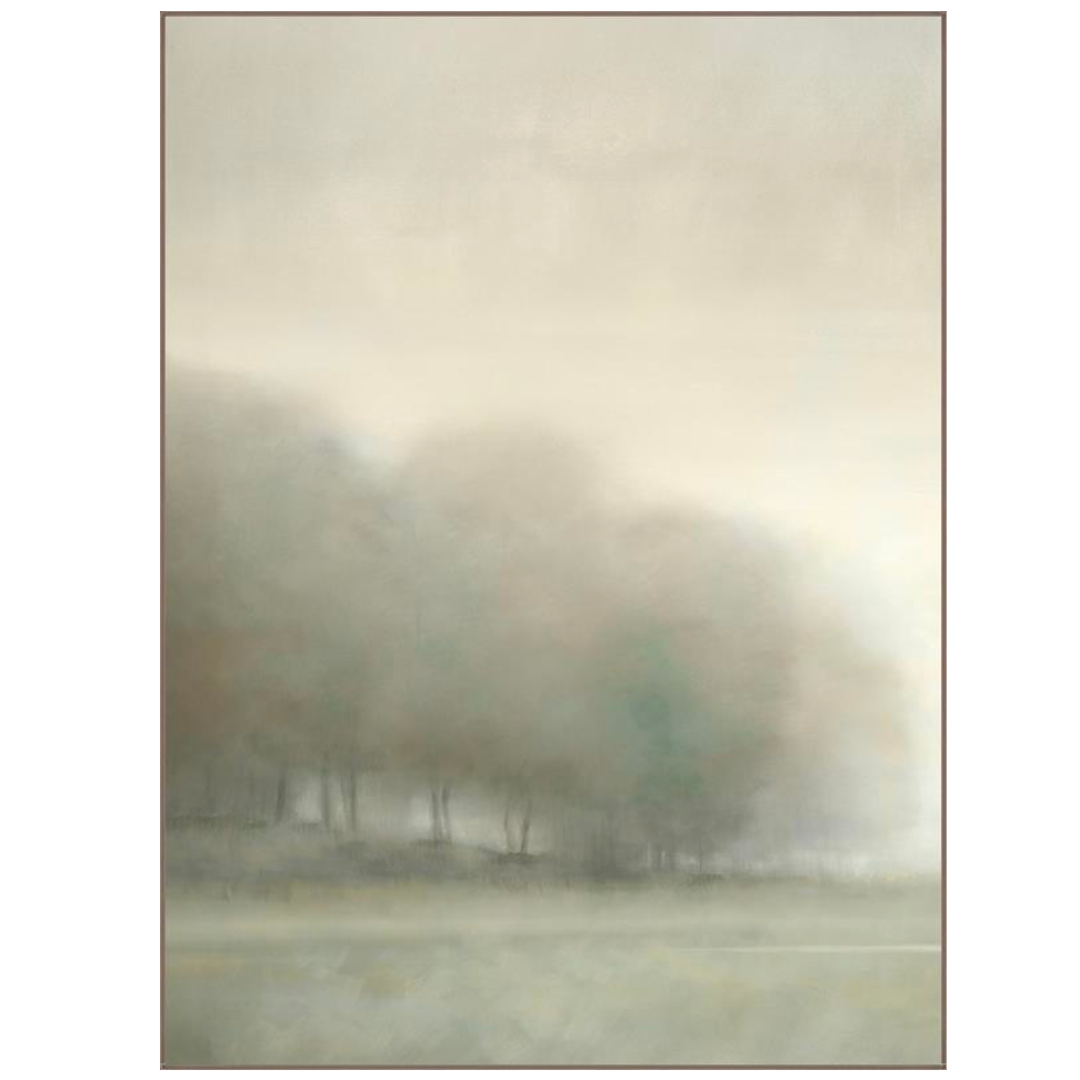 This Field of Frost I Art takes us to a quiet, peaceful space. We'd love to see this hung in your entryway, living room, or other space.   Artist: D’Alessandro Léon Product Type: Giclee Finish: Encaustic Gel - Horizon Size: 40" x 54" without frame   
