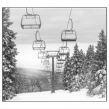 Featuring Snowboard Lifts Art by Leftbank Art at Amethyst Home. We love the peace we feel looking at this Snowboard Lifts Art. This is a gorgeous piece for any snow or snowboard lover to hang in their lodge or living room to be reminded of the joys that come with ski lifts. 
Artist: David Brown Product Type: GicléeFinish: Image Brush GelSize: 60"x 54" wi.  Amethyst Home provides interior design, new home construction design consulting, vintage area rugs, and lighting in the Kansas City metro area.