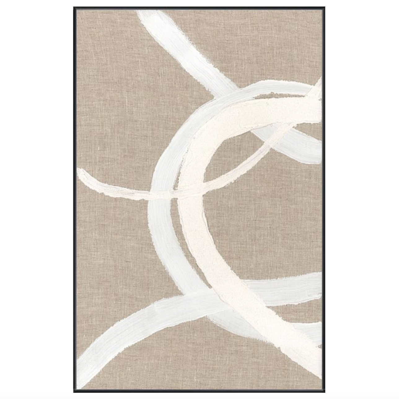 Hand painted on linen, this Trace of Rings I Art features a gorgeous textured abstract design. Complete the look with Trace of Rings II and III to elevate any bedroom, living room, or other area!   Artist: Beverly Fuller Product Type: Hand Painting Finish: Linen Hand Painting Size: 22" x 34" without frame