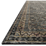 Hand-knotted in India of 100% wool, the Amara Ink/Turquoise Rug creates a casual yet refined vibe with high-end appeal. Showcase in your bedroom, living room, entryway, or other high-traffic area of your home.   Hand Knotted 100% Wool AMM-01 Ink/Turquoise