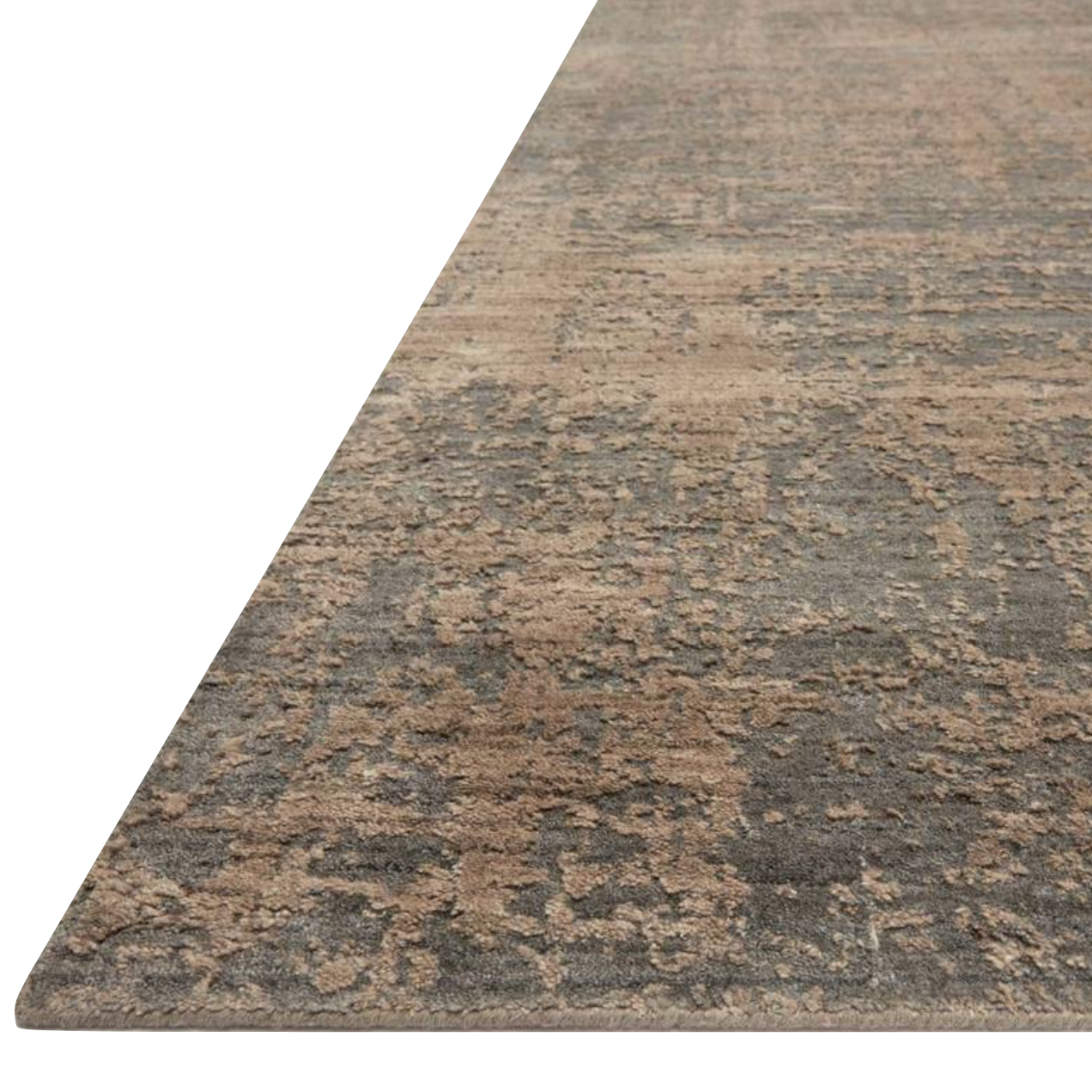 Hand-loomed of viscose and wool by skilled artisans in India, the Arlo Charcoal / Taupe Area Rug showcases linear yet organic designs, creating a beautiful pattern with unique undulating texture. A beautiful choice for your entryway, living room, or other high traffic area.   Hand Loomed 88% Viscose | 12% Wool Pile ARL-03 Charcoal/Taupe