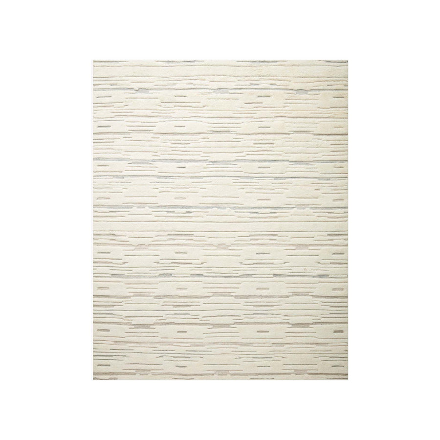 Dimensional yet soft, the Bennett Ivory / Mist Area Rug is hand-knotted of wool, viscose and polyester in India. Featuring a new carve like high-low pile, Bennett has an ivory base with abstract tonal designs. Plus, it's plush underfoot -- a great choice for your office, bedroom, or other medium traffic areas.   Hand Knotted 45% Wool | 32% Viscose | 17% Polyester | 6% Other Fibers Pile BEN-02 Ivory/Mist