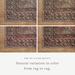 Featuring Billie Amber Lewis x Loloi Aqua / Rust Rug by Loloi at Amethyst Home. Touting richly saturated colors and a distressed pattern, the Billie Collection captures the look of a well-worn antique rug at a remarkable value. Reminiscent of one-of-a-kind rugs, this Amber Lewis x Loloi collection features random variations in color that render no two piec.  Amethyst Home provides interior design, new home construction design consulting, vintage area rugs, and lighting in the San Diego metro area.