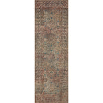 Featuring Billie Amber Lewis x Loloi Aqua / Rust Rug by Loloi at Amethyst Home. Touting richly saturated colors and a distressed pattern, the Billie Collection captures the look of a well-worn antique rug at a remarkable value. Reminiscent of one-of-a-kind rugs, this Amber Lewis x Loloi collection features random variations in color that render no two .  Amethyst Home provides interior design, new home construction design consulting, vintage area rugs, and lighting in the Newport Beach metro area.