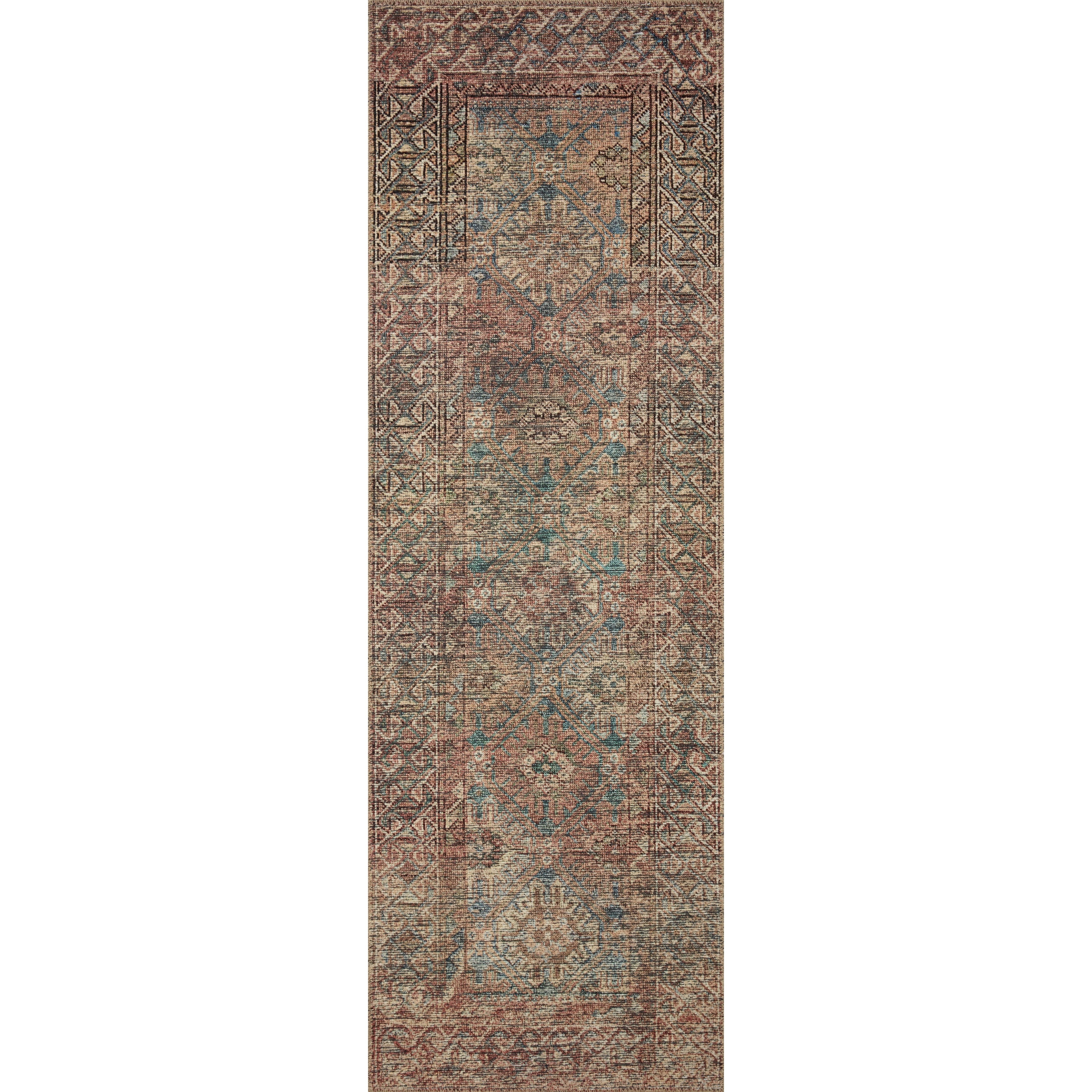 Featuring Billie Amber Lewis x Loloi Aqua / Rust Rug by Loloi at Amethyst Home. Touting richly saturated colors and a distressed pattern, the Billie Collection captures the look of a well-worn antique rug at a remarkable value. Reminiscent of one-of-a-kind rugs, this Amber Lewis x Loloi collection features random variations in color that render no two .  Amethyst Home provides interior design, new home construction design consulting, vintage area rugs, and lighting in the Newport Beach metro area.