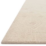 With stunning and delicate linear patterns, the Kopa Collection provides an energetic and fresh canvas for a low profile, long-lasting 100% wool rug. Each design is hand-tufted by skilled artisans in India. Crafted by Loloi for ED Ellen DeGeneres.  Hand Tufted 100% Wool India KO-04 ED Cream/Ivory