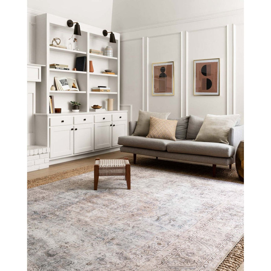 Timeless and classic, the Loren Collection offers vintage hand-knotted looks at an affordable price. Created in Turkey using the most advanced rug-making technology, these printed designs provide a textured effect by portraying every single individual knot on a soft polyester base.  Power Loomed 100% Polyester LQ-04 Silver/Slate