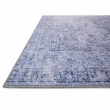 Timeless and classic, the Loloi Loren Slate Area Rug, or LQ-09, offers vintage hand-knotted looks at an affordable price. Created in Turkey using the most advanced rug-making technology, these printed designs provide a textured effect by portraying every single individual knot on a soft polyester base. 