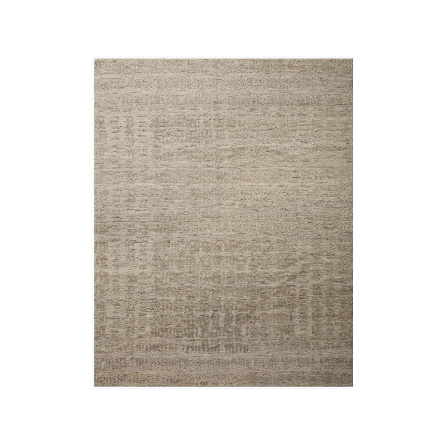 The Naomi Fog Area Rug is hand-knotted of wool and cotton by artisans in India. Naomi offers bold designs with earthy hues and features a high-low pile that adds depth and dimension, making each piece create the illusion of movement. A perfect rug for your living room, entryway, or other  Hand Knotted 89% Wool | 11% Cotton NAO-01 Fog 