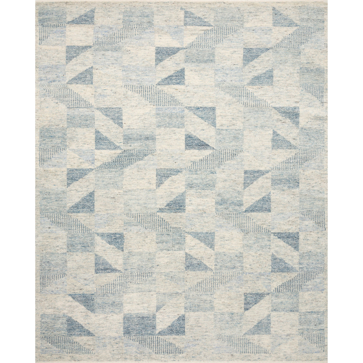 Tribeca Light Blue Hand-Knotted Rug