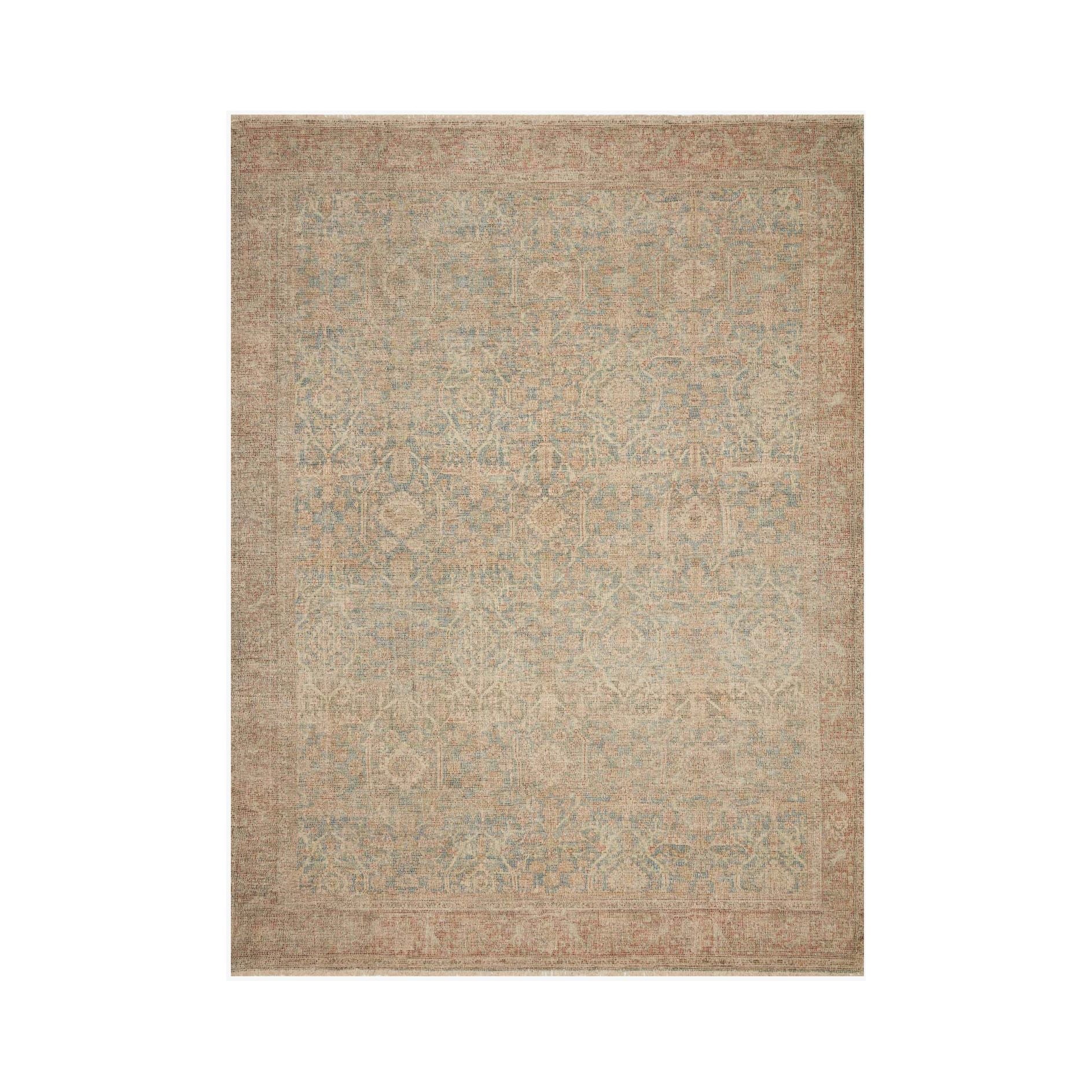 Hand-woven by skilled artisans, the Priya Denim / Rust Area Rug from Loloi offers beautiful tonal designs accentuated by a carefully curated color palette. Delicate yet strong, Priya is an instant classic made for today's home.  Hand Woven 51% Cotton | 29% Polyester | 12% Viscose | 8% Wool PRY-06 Denim/Rust Colors: Red, Orange, Ivory, Blue