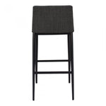 The low-backed profile of the Baron Counter + Bar Stool - Charcoal gives a stylish and compact aesthetic. The charcoal-grey mix upholstery adds texture and sophistication to your dining or kitchen space.