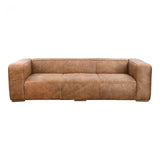 The Bolton Sofa's top-grain leather and minimalistic design combine to make a great first impression. With an ample seating area that will comfortably fit four people, this top-grain leather sofa is perfect for catching up with friends or on some much-needed sleep.  Size: 101"W x 44.5"D x 27.5"H
