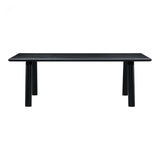Our favorite Malibu Dining Table now comes in a black and are we are here for it! Rounded edges on the legs and tabletop create a simply contemporary natural flow. With seating space for 10, the Malibu Dining Table - Black Ash can host those larger dinner parties with ease.  Dimensions: 88"W x 38"D x 30"H 