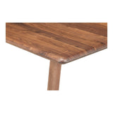 The Malibu dining table embodies an organic aesthetic through its design. Thick pieces of solid walnut is used from head to toe, showing off this pieces beautiful grain pattern and shades. The rounded edges on the legs and table-top creates a flow that is more contemporary and natural. With seating space for 10, the Malibu dining table can host the entire neighborhood.   Dimensions: 88"W x 38"D x 30"H  Materials: Solid Walnut