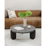 We love the oblong, funky legs of this Wunder Coffee Table. With a concrete top mixed with the acacia legs, this brings a unique, modern look to any living room or lounge area!   Dimensions: 38"W x 38"D x 14"H  Materials:  Concrete Top, Acacia leg 