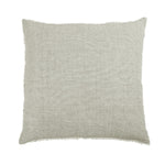 Subtle frayed edges of soft linen add a dash of unexpected detail to this Logan Duvet Collection Olive through Pom Pom at Home. Woven with two different colored yarns for a heathered effect, the duvet cover and shams feature shell button closures.  Inserts sold separately 100% linen Shell-button closure