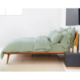 Parker Linen Duvet Cover Set - Sage