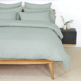 Parker Linen Duvet Cover Set - Sage