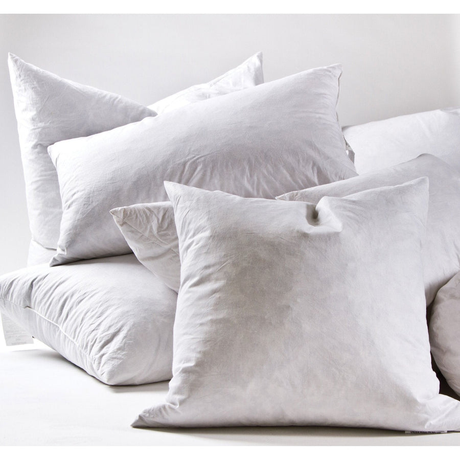 Pair this Pillow Insert by Pom Pom at Home with one of our one-of-a-kind vintage pillow covers or any other pillow needing a comfy insert!  Details & Care: 100% White Cotton - Fill: 5% Down - 95% Feather