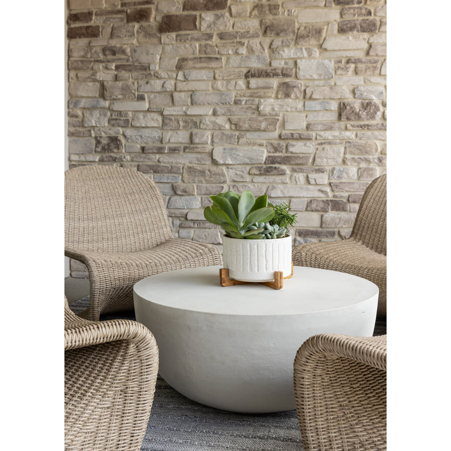 Portia Outdoor Occasional Chair - Vintage White | ready to ship!
