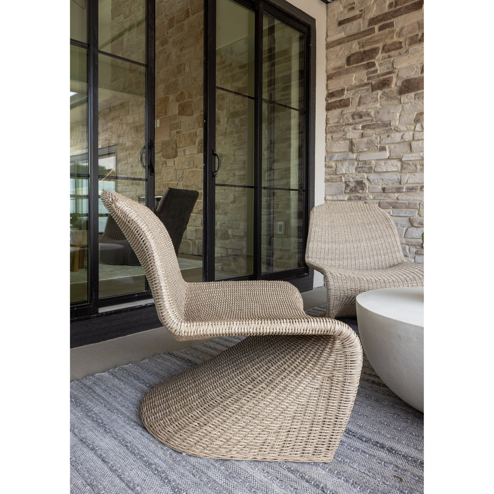 Featuring Portia Outdoor Occasional Chair - Vintage White by Four Hands at Amethyst Home. This Portia Outdoor Occasional Chair - Vintage White features a unique shape for comfortable seating. Finished in a vintage white, all-weather wicker makes this the perfect chair for indoors or out.
Cover or store inside during inclement weather and when not in use.
O. Amethyst Home provides interior design, new home construction design consulting, vintage area rugs, and lighting in the Alpharetta metro area.
