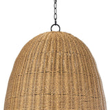 We love the coastal feel of this Beehive Outdoor Pendant Large. Made from rattan-like material, this is woven into a dome shape that would look gorgeous over a dining table, outdoor living space, or other area!  Dimensions: 30"h x 20.5"d x 20.5"d