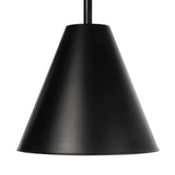 The Bluff Outdoor Pendant is a sleek, cone shaped fixture with powder coated, satin finish both on the exterior and interior of the shade. We'd love to see this hung over a kitchen island, sink, or other space needing an extra source of light.   Dimensions: 17.75"h x 16"w x 16"d