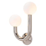 We love the unique, symmetrical shape of this Happy Sconce. This adds a modern yet playful lighting to any kitchen, living room, or other area needing extra lighting.    Overall Dimensions: 11.25"w x 5.5"d x 16.25"h