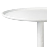 We love the unique base of this Hope Table. The matte white finish gives it clean look and would complete the look for any living room, bedroom, or other space.   Size: 16"w x 16"d x 24"h 
