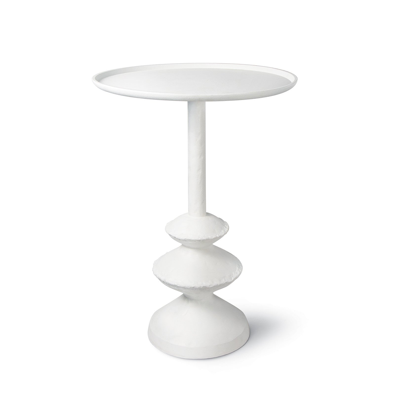 We love the unique base of this Hope Table. The matte white finish gives it clean look and would complete the look for any living room, bedroom, or other space.   Size: 16"w x 16"d x 24"h 