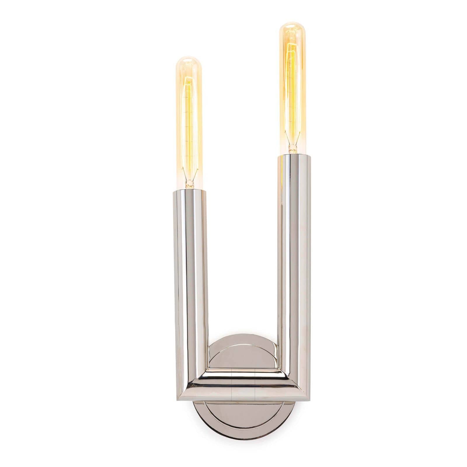 This Wolfe Sconce has clean lines and a simple form. We love that the shape can adjust to match the space --  a beautiful sconce to line down the hallway, place next to your bedroom, or another space!    Overall Dimensions: 6"w x 3"d x 13"h