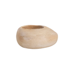 These Sandstone Tealight Holders add an organic ambiance -- the natural aspect of these sandstone tea lights make it a whole vibe. Pair together or one on its own.   Each one will vary.   Size: 4"L x 2.75 "W x 3.5" Round 
