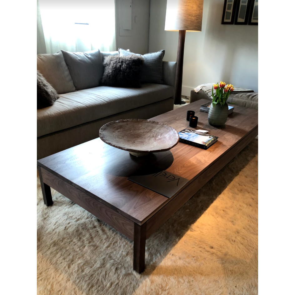 Bench-crafted with sustainably harvested hardwood in Verellen's North Carolina atelier, the Fermette Coffee Table is a timeless addition to any room.  All tables come with a protective sealer.   Size: 72”W x 36”D x 15”H  Made for just for you in North Carolina, please allow 8-12 weeks.