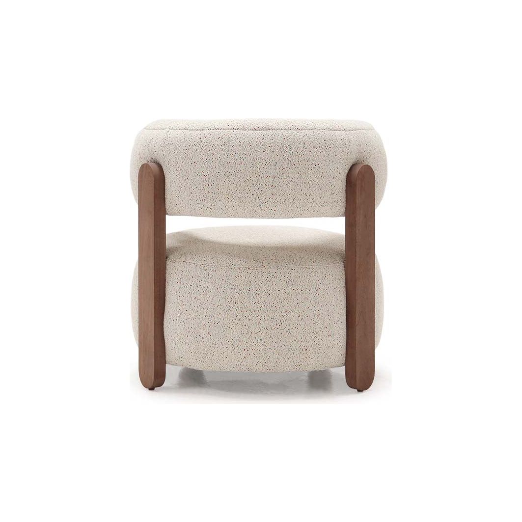 This Verellen Gaston Chair is a jolly friend that always picks your side! An easy add on chair in any room. Gaston comes standard with:  • foam and fiber  construction • tight seat & tight back • exposed wood legs