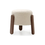 Our Lou Stool by Verellen is super modern and perfect for any home. We'd love to see this next to your bathtub or sofa for extra seating. The stool comes standard with:  • foam and fiber construction • double needle stitch detail • exposed wood legs – specify wood finish