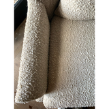 Noella Tall Wing Chair in Kenzo - Oatmeal Fabric. 