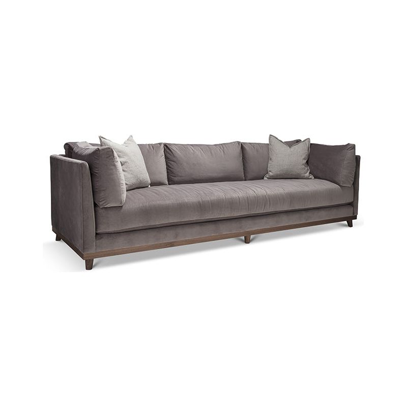 This Seymour Sofa Family by Verellen features a deep seat and exposed wood. A modern classic, the Seymour Sofa Family will elevate the space of any living room or den area.