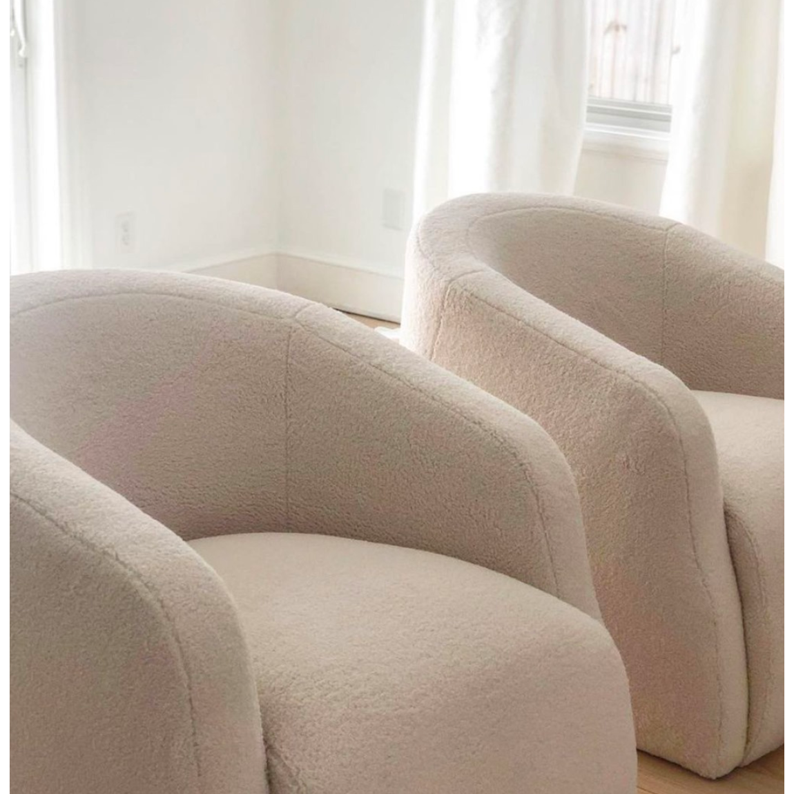We love the comfortable way your arms just relax on the thoughtful curves of this Theo Club Chair by Verellen furniture!  As shown in our favorite cozy fabric.