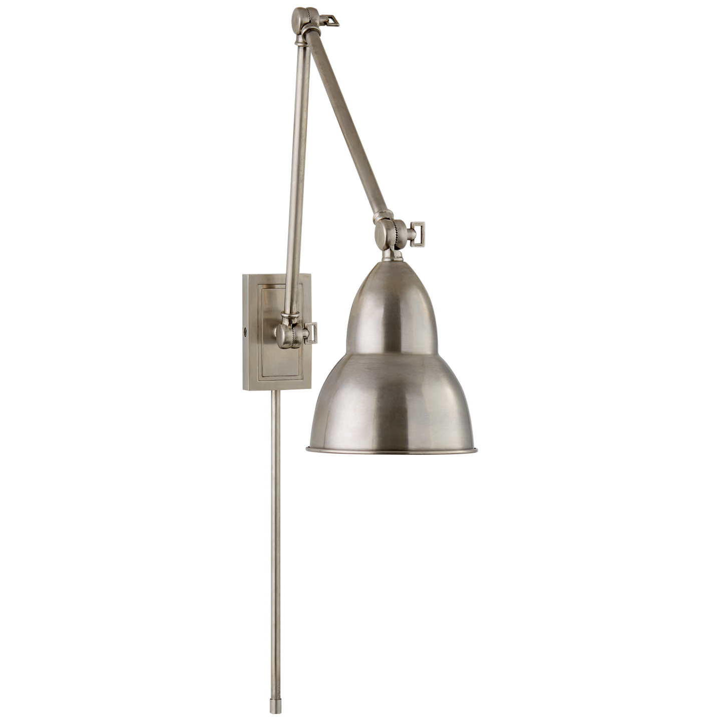 We love the functionality of this French Library Double Arm Wall lamp. Hang in your bedroom, office, or other area that needs extra light.   Designer: Studio VC