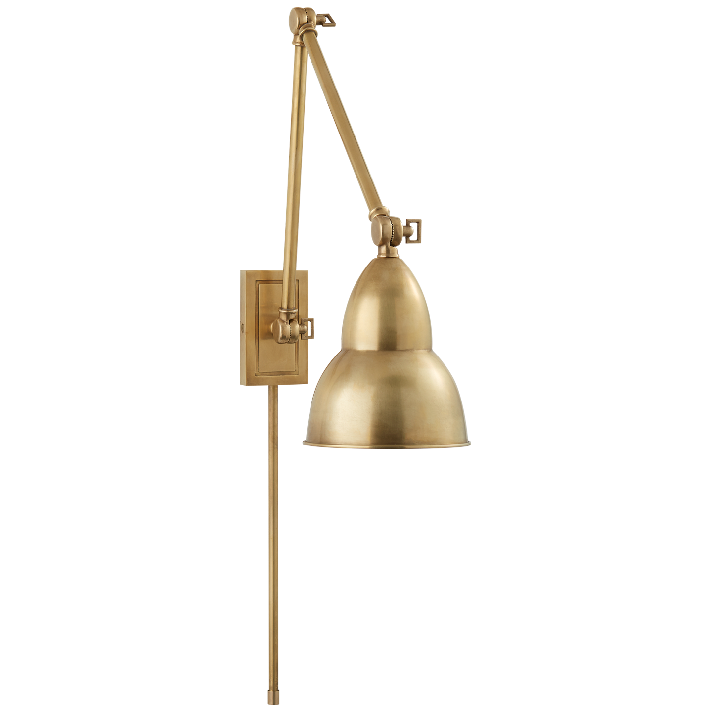 We love the functionality of this French Library Double Arm Wall lamp. Hang in your bedroom, office, or other area that needs extra light.   Designer: Studio VC