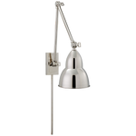 Featuring French Library Double Arm Wall Lamp by Visual Comfort at Amethyst Home. We love the functionality of this French Library Double Arm Wall lamp. Hang in your bedroom, office, or other area that needs extra light. 
Overall Dimensions:  5.75" L x  5.75" W x 24" H
Weight: 6 lbs.  Amethyst Home provides interior design, new home construction design consulting, vintage area rugs, and lighting in the Newport Beach metro area.