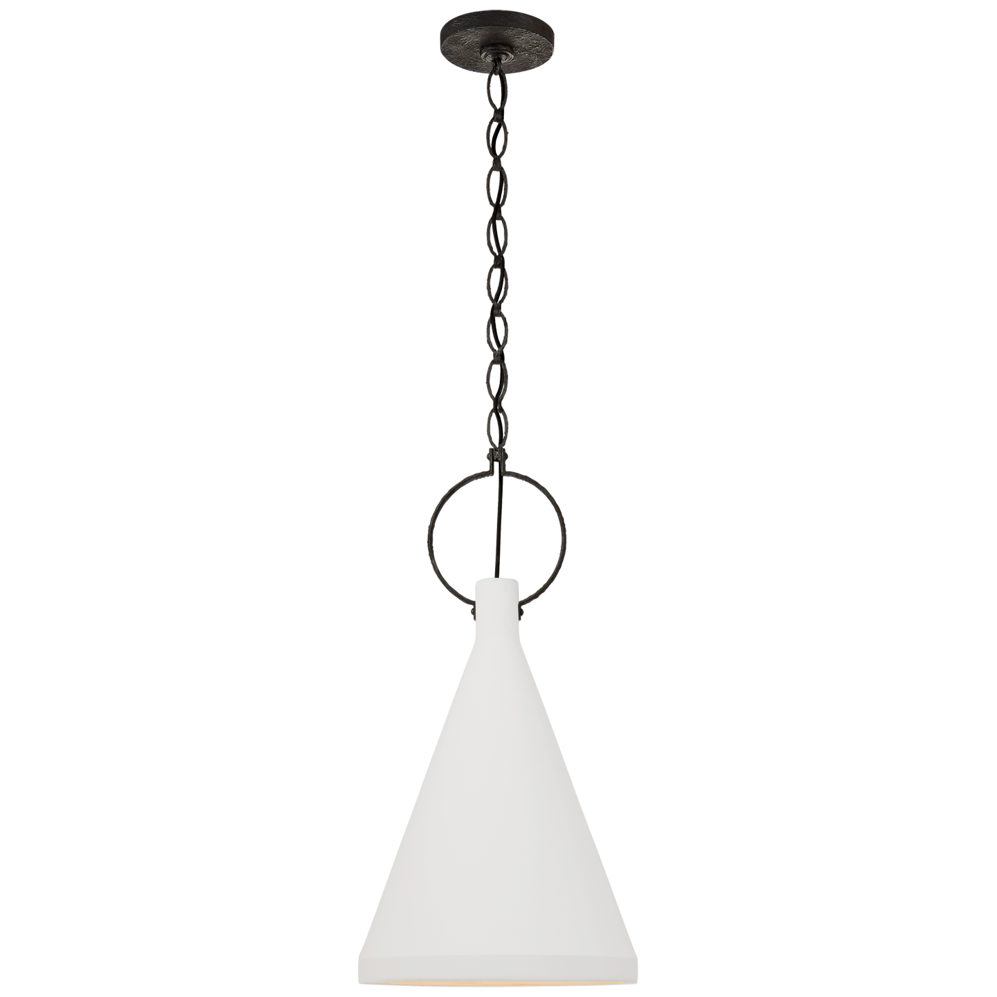 We love the finish on this Limoges Tall Pendant by Visual Comfort. This would look gorgeous over a kitchen island, kitchen sink, or other area needing extra light.   Designer: Suzanne Kasler   Height: 25.75" Width: 13.5" Canopy: 5.5" Round Socket: E26 Keyless Wattage: 60 A19 Weight: 6 Pounds
