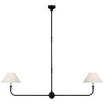 Featuring Piaf Large Two Light Linear Pendant by Visual Comfort at Amethyst Home. Classic and traditional, this Piaf Large Two Light Linear Pendant would complete the look for any living room, dining room, or other space needing warm light! 
Overall Dimensions: 62" L x 62" W x 57" HWeight: 9 lbs..  Amethyst Home provides interior design, new home construction design consulting, vintage area rugs, and lighting in the Portland metro area.